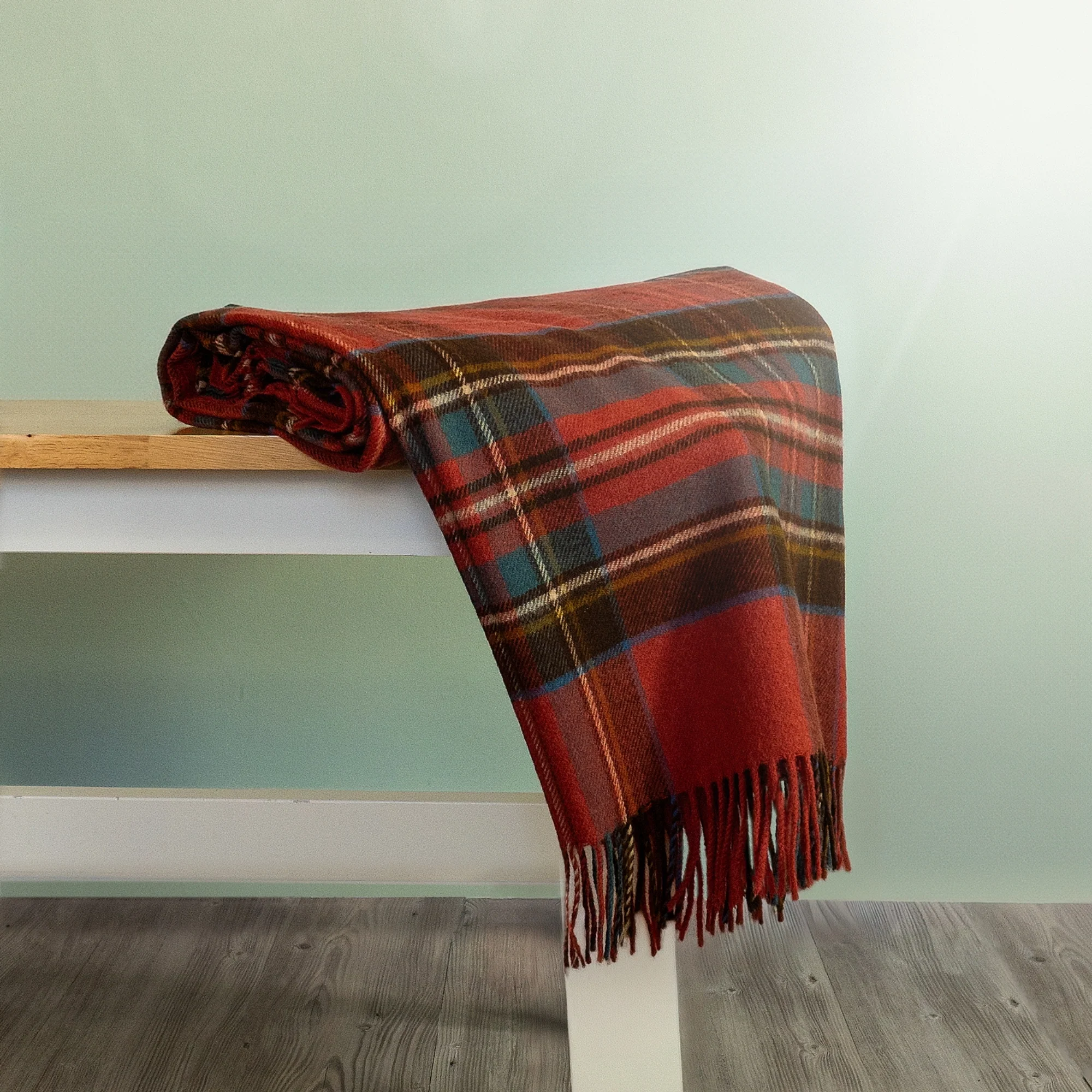 Antique Royal Stewart Tartan Throw
