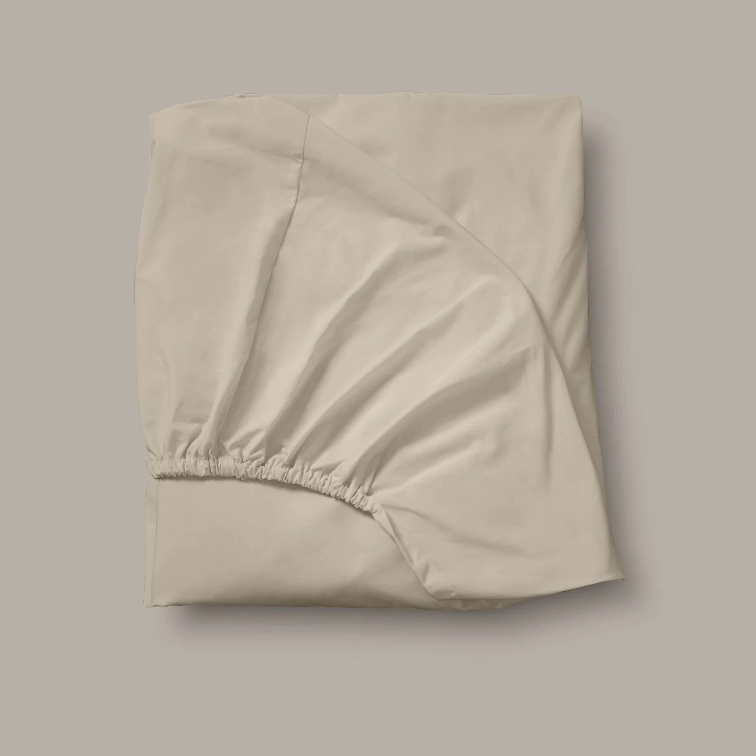 Arinta Organic Cotton Fitted Sheet - Almond - Image 2