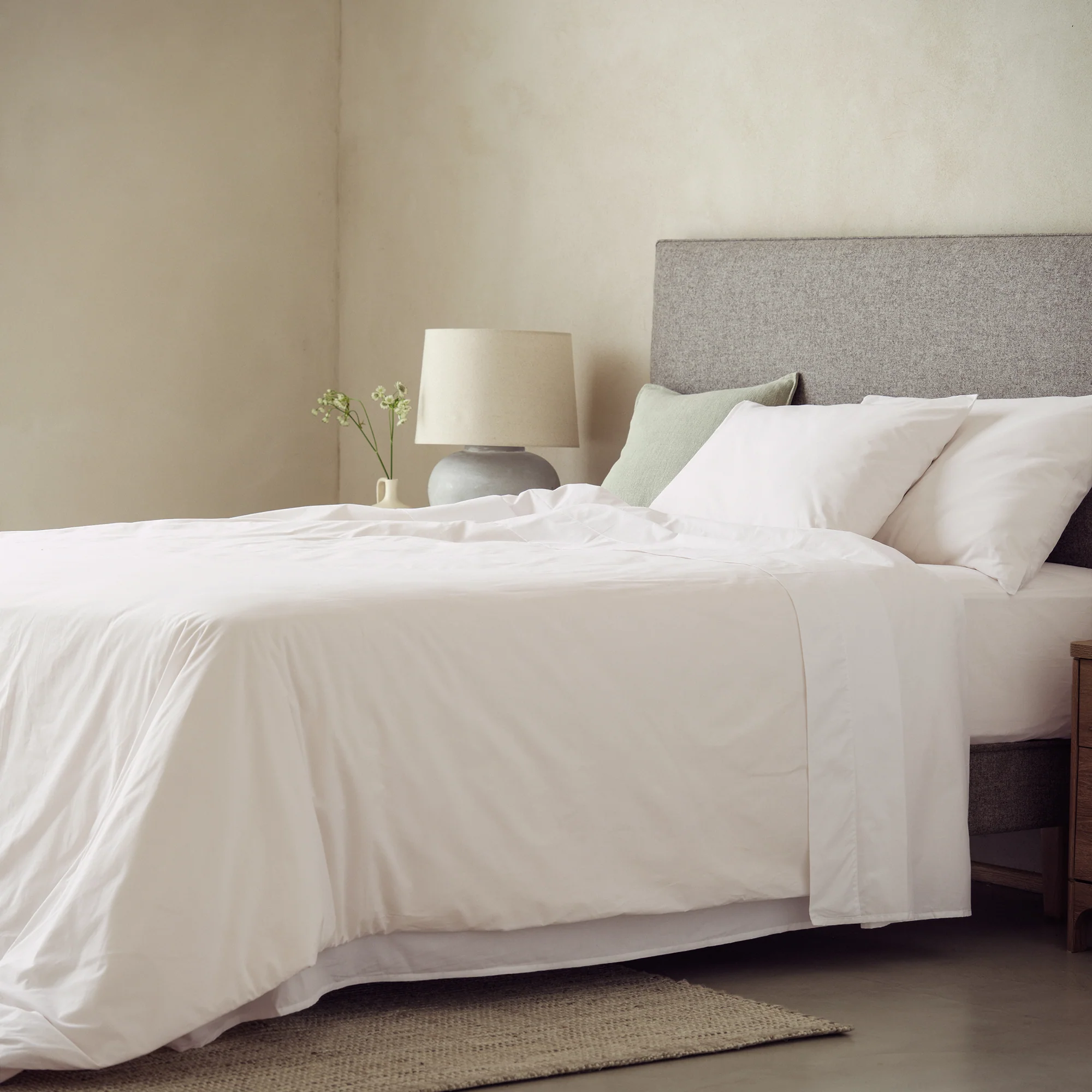 Arinta Organic Cotton Flat Sheet - White - Image 3