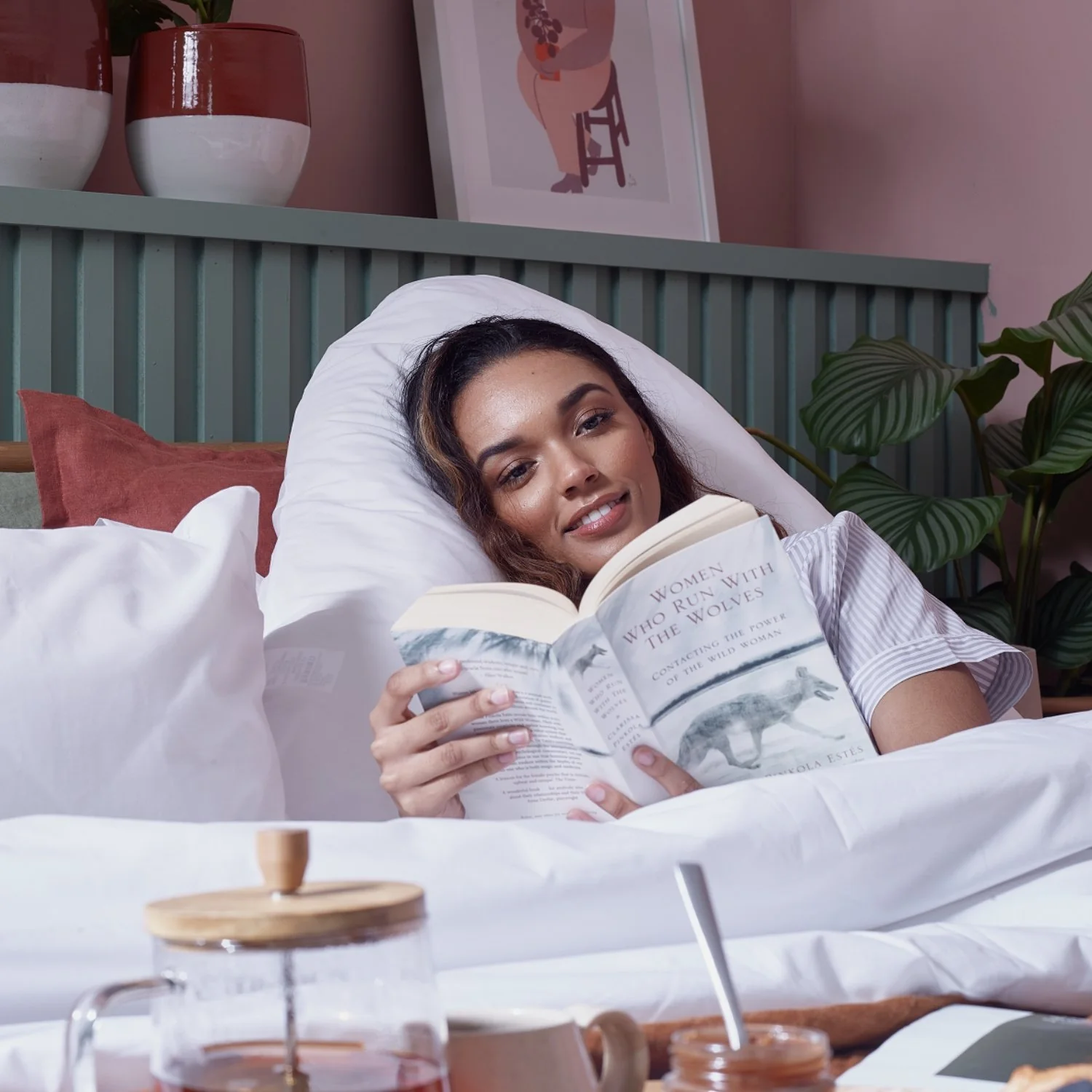 Arinta Organic Cotton V-Pillowcase - White - Image 2