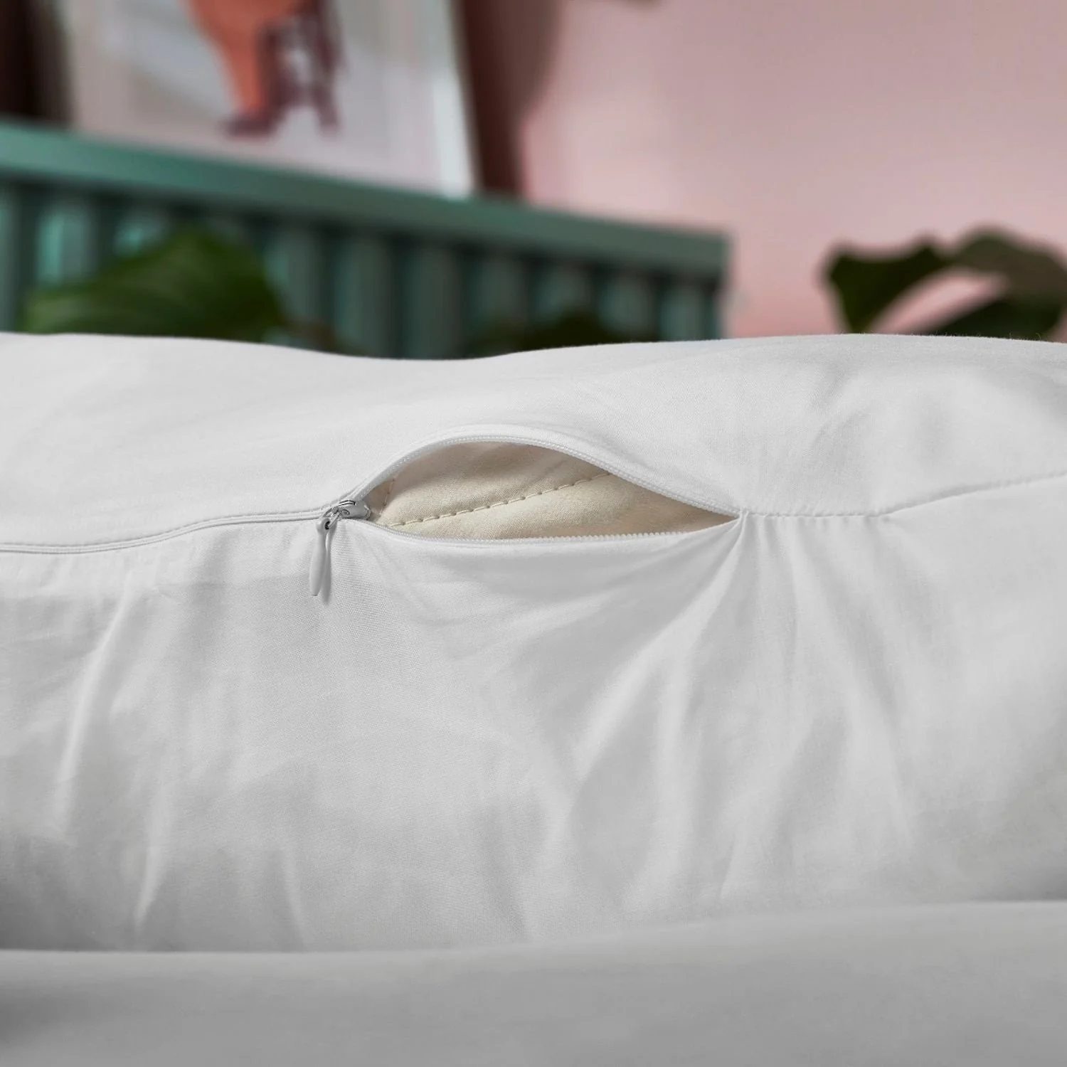 Arinta Organic Cotton V-Pillowcase - White - Image 3
