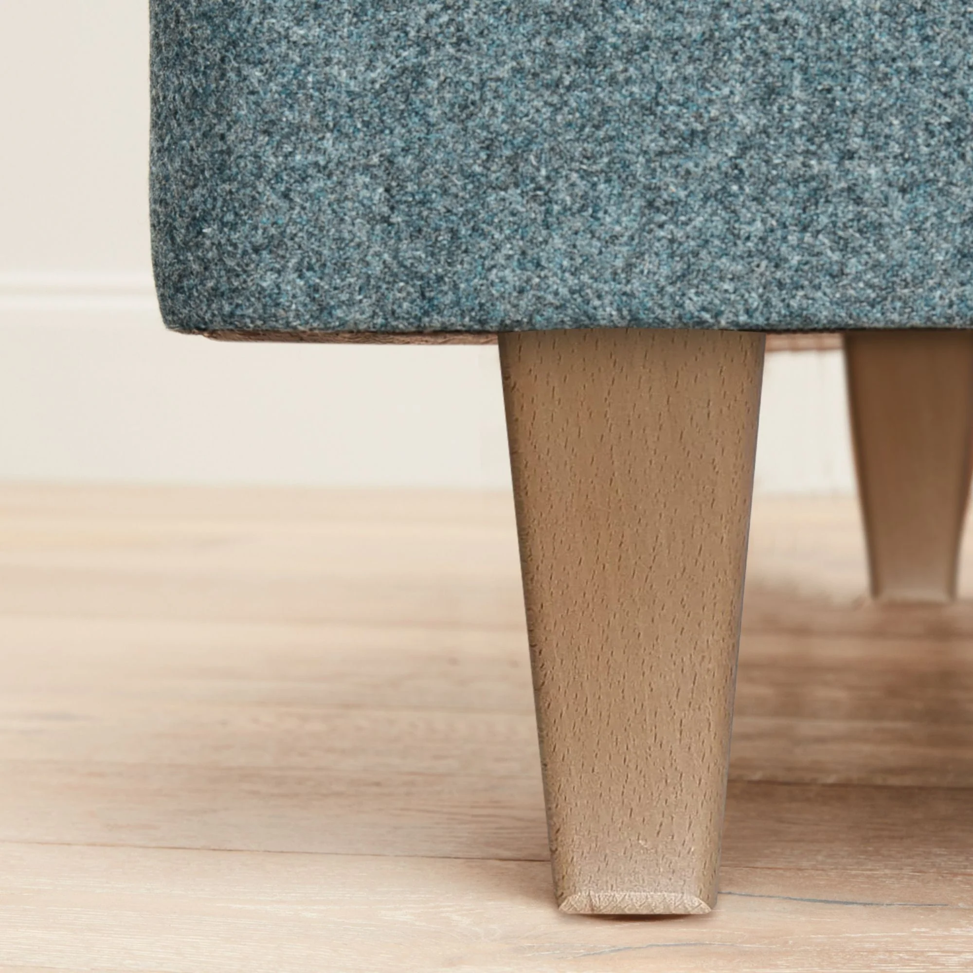 Audley Upholstered Divan On Legs - Pine - Image 3