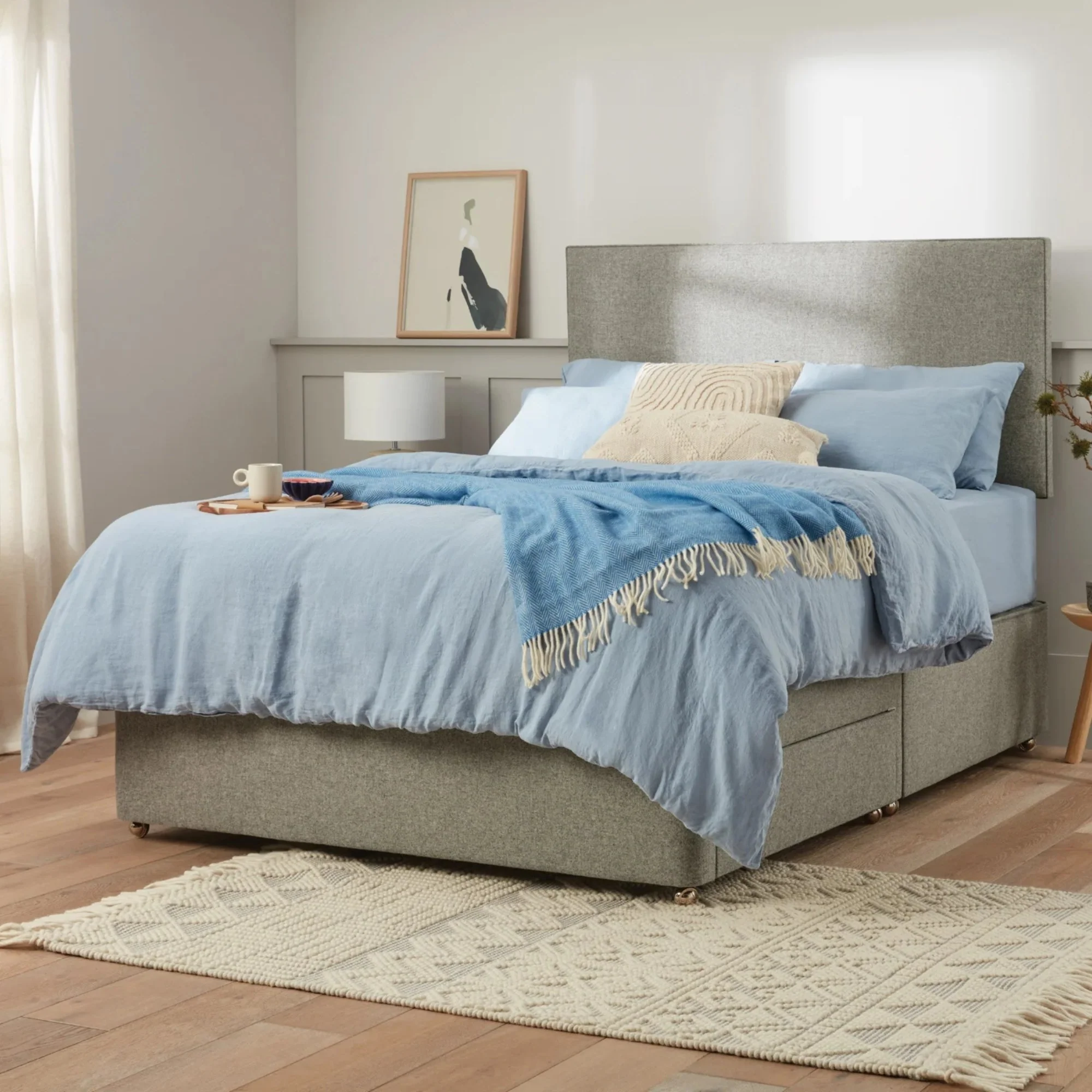 Broadway Strutted Headboard - Walnut - Image 4