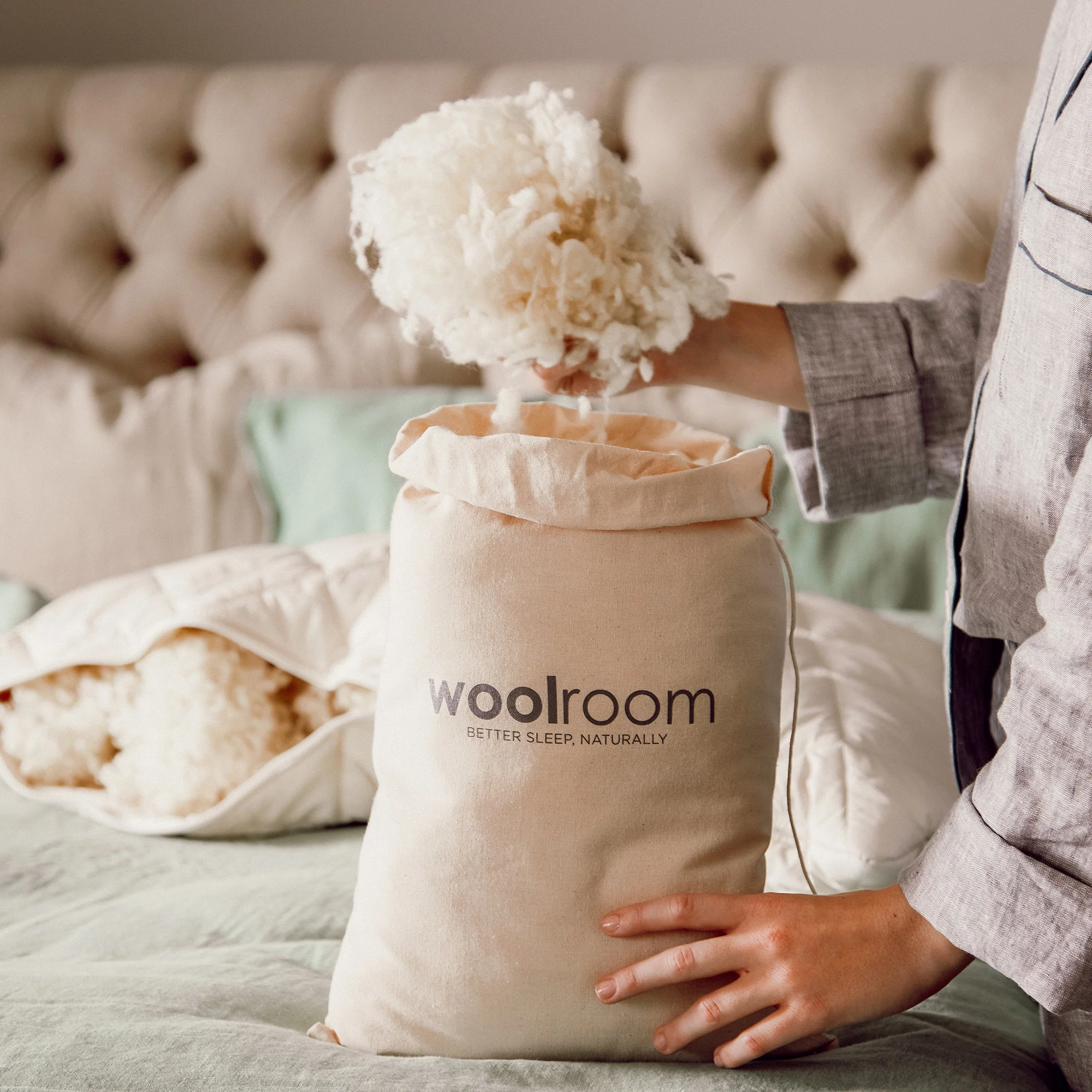 Extra Organic Wool for Washable Pillows - Image 3