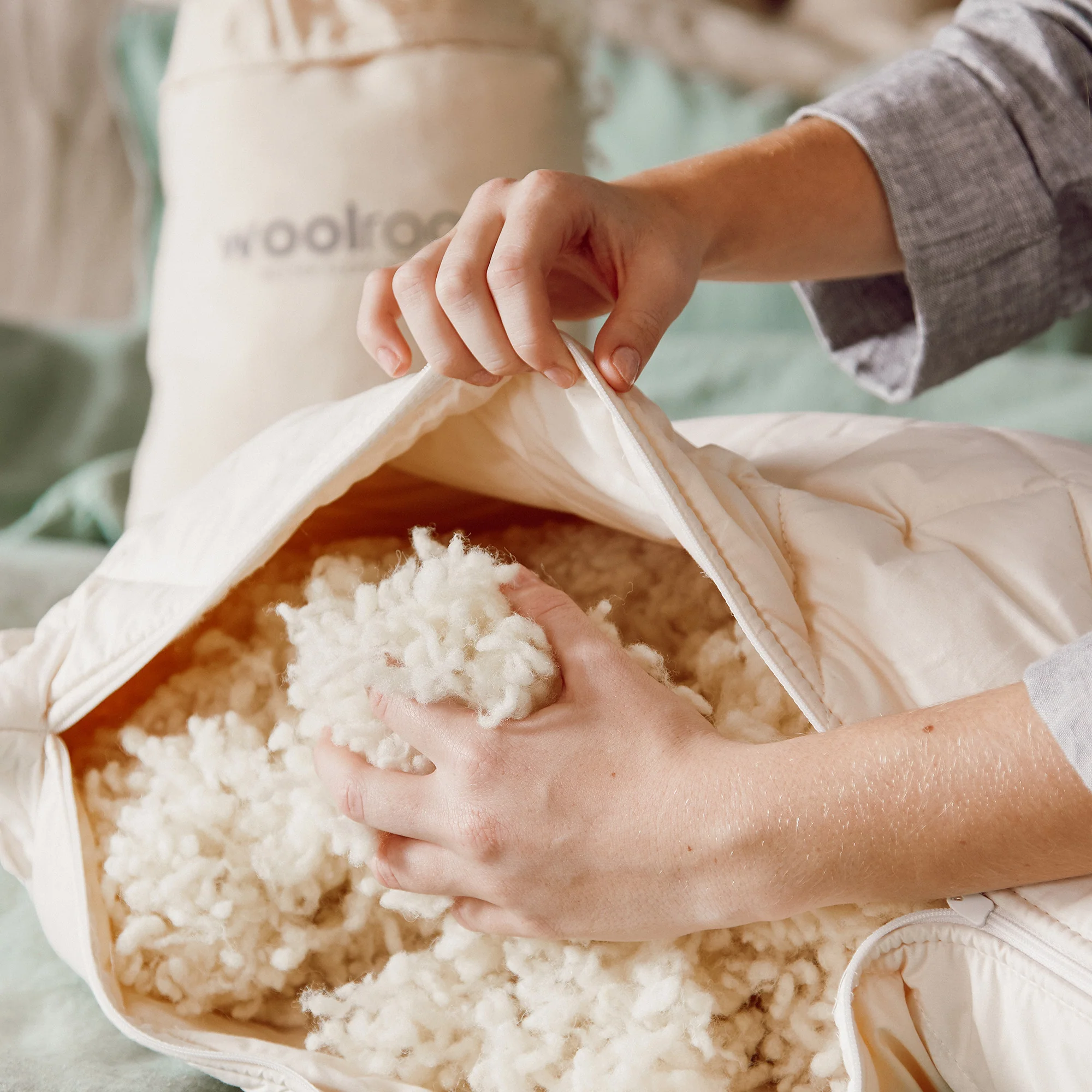 Extra Wool for Washable Pillows - Image 5