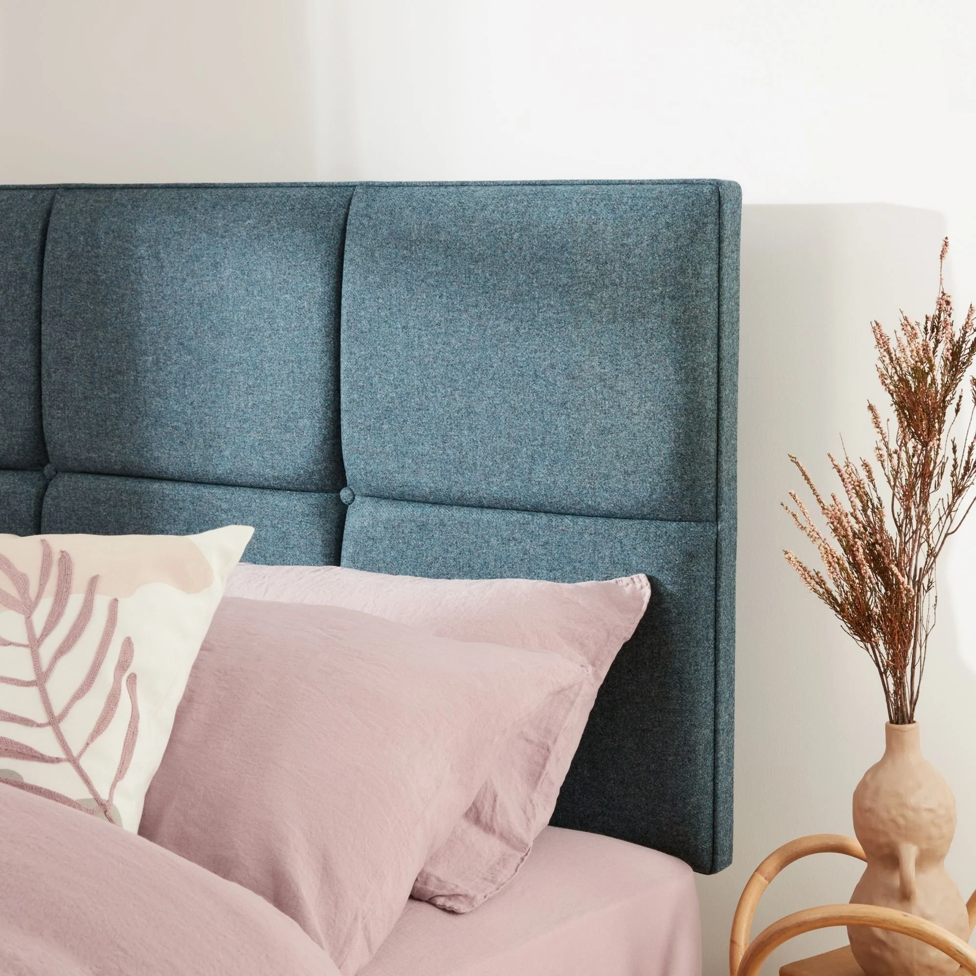 Goddards Strutted Headboard - Light Grey - Image 2
