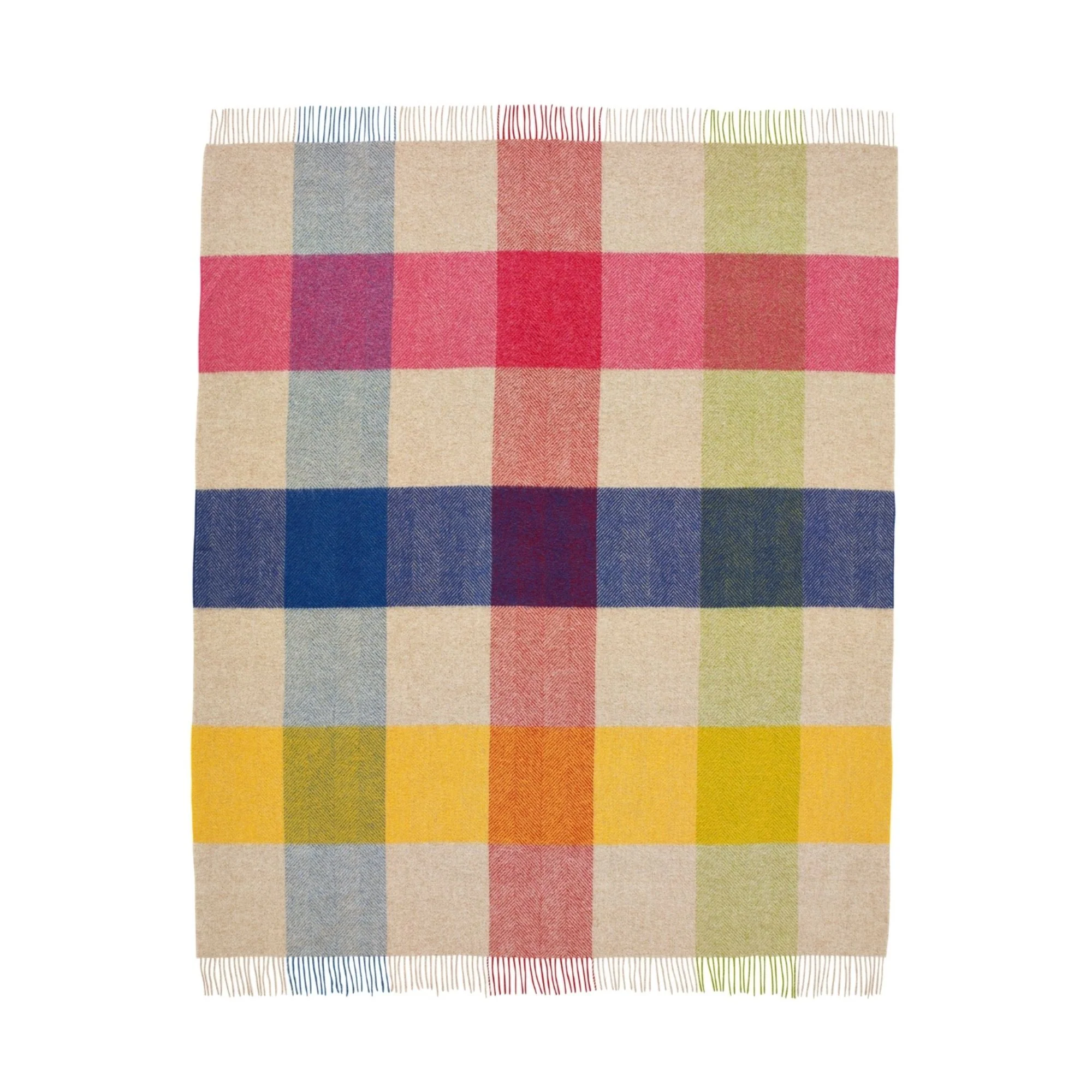 Harland Shetland Wool Throw - Multi - Image 4