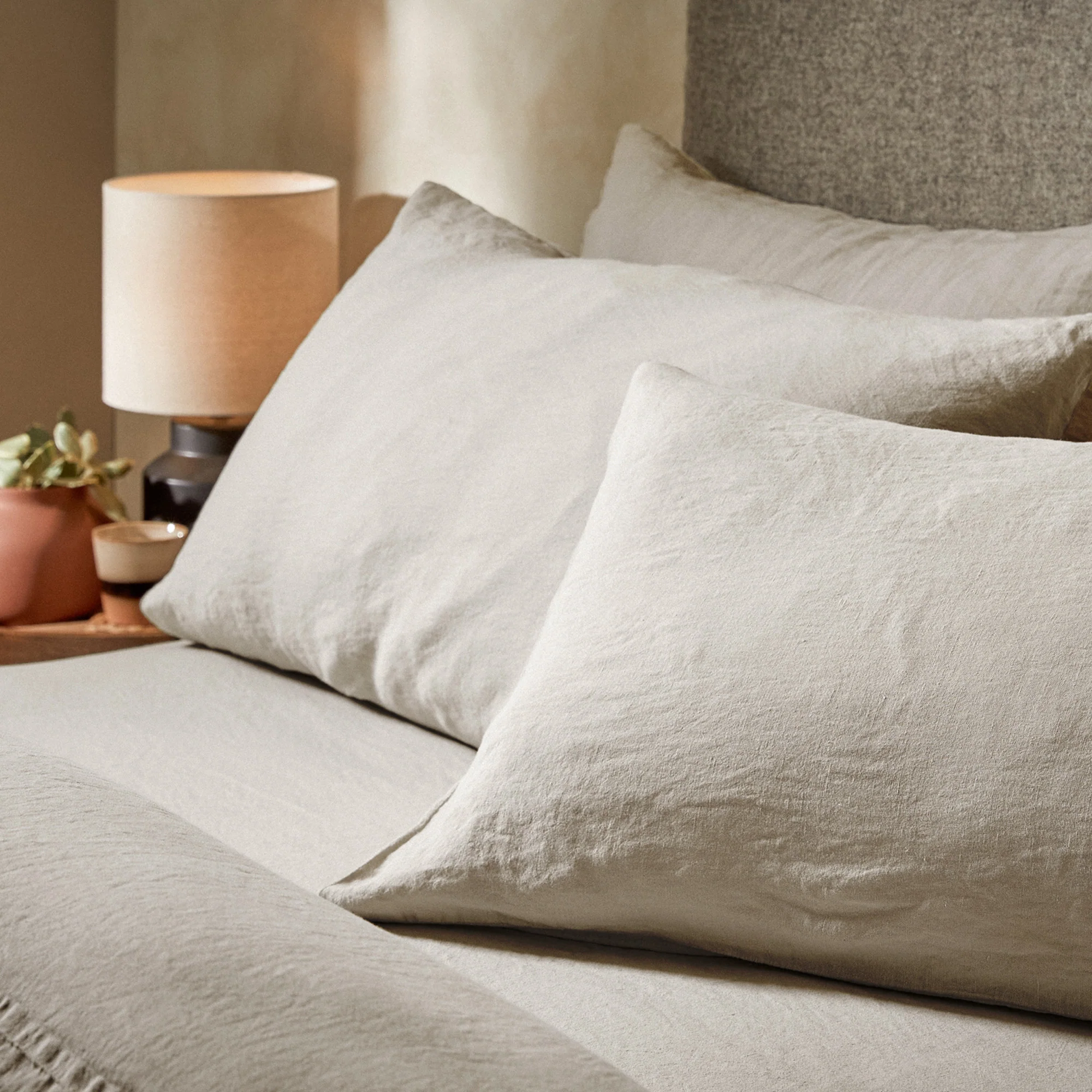 Mariana Linen Blend Set - Pebble - Image 6