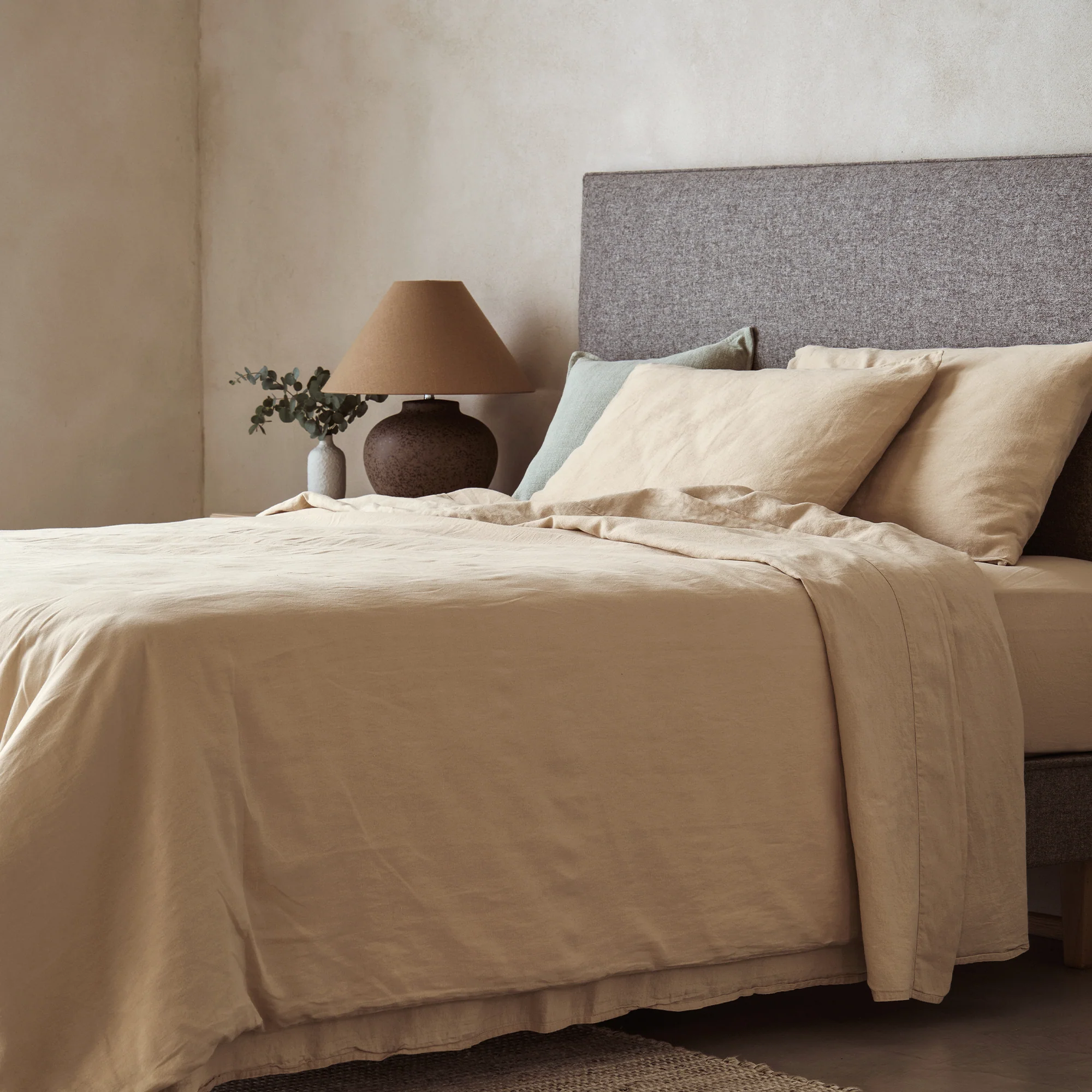 Mariana Linen Blend Flat Sheet - Sand - Image 3