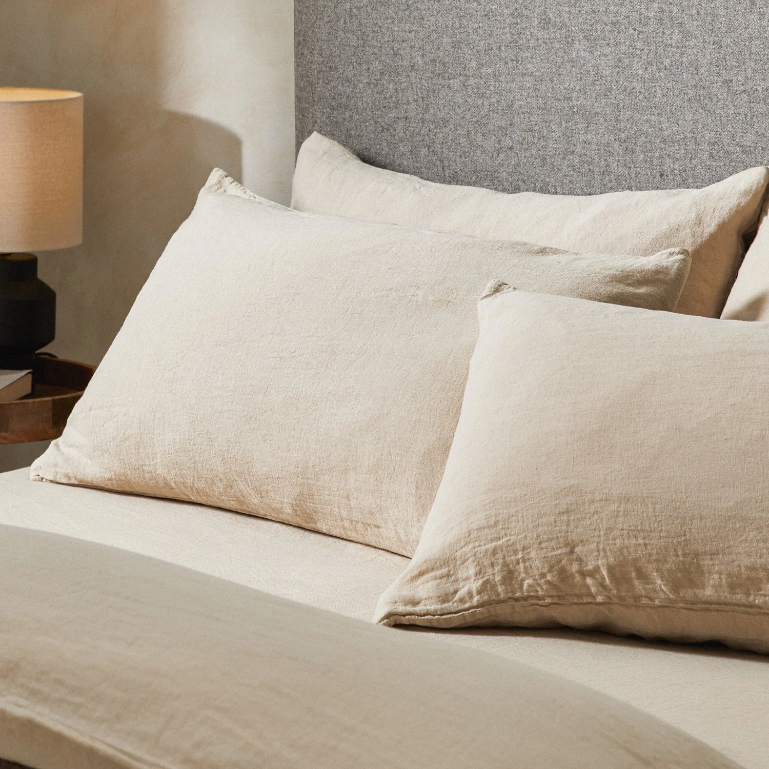 Mariana Linen Blend Pillowcase - Sand