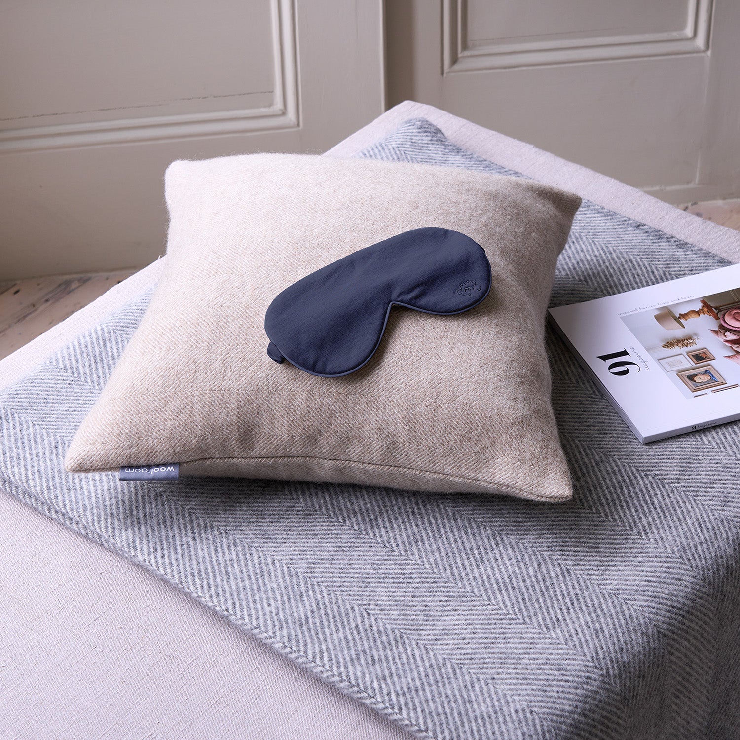 Merino Eye Mask - Navy - Image 2