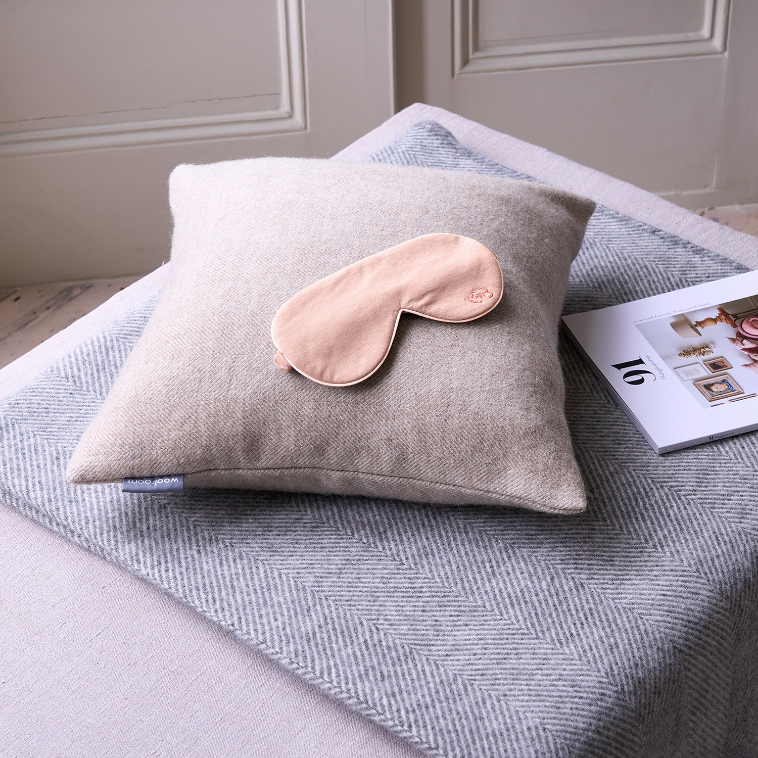 Merino Eye Mask - Rose - Image 2