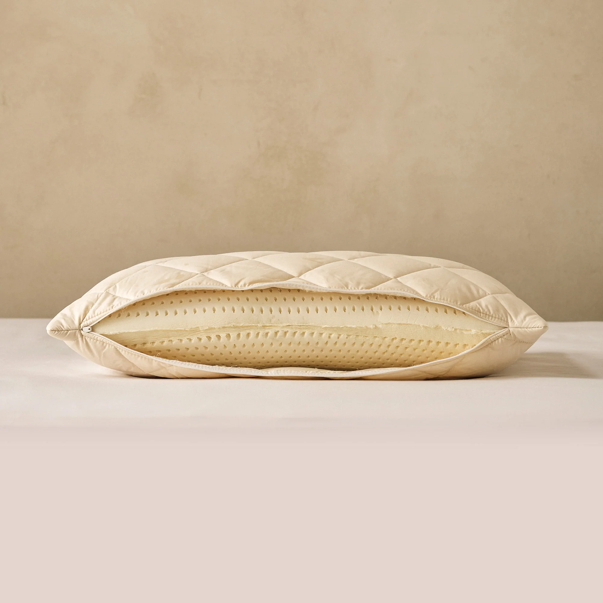 Natural Latex Pillow with Wool Cover - Image 2