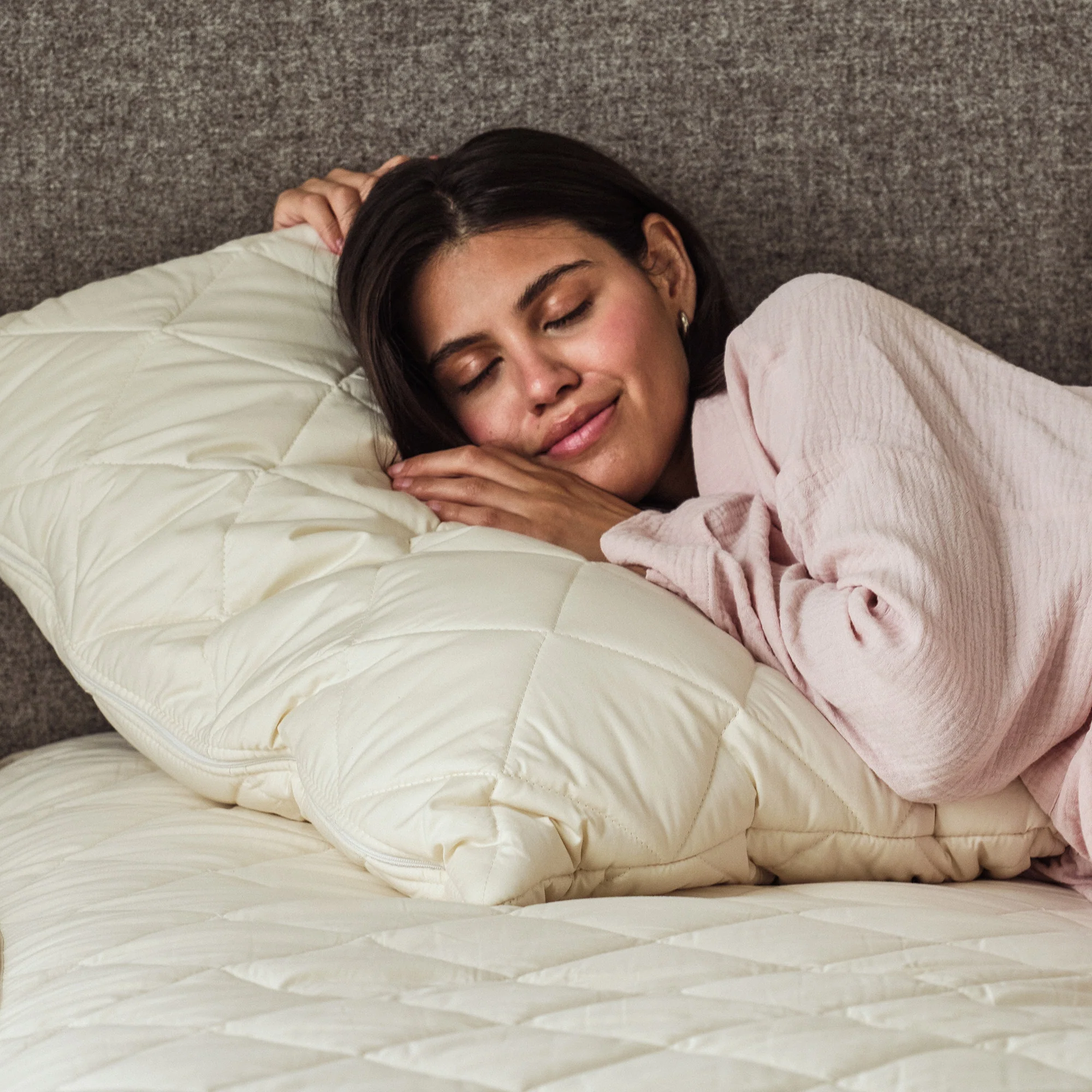 Natural Latex Pillow with Wool Cover - Image 6