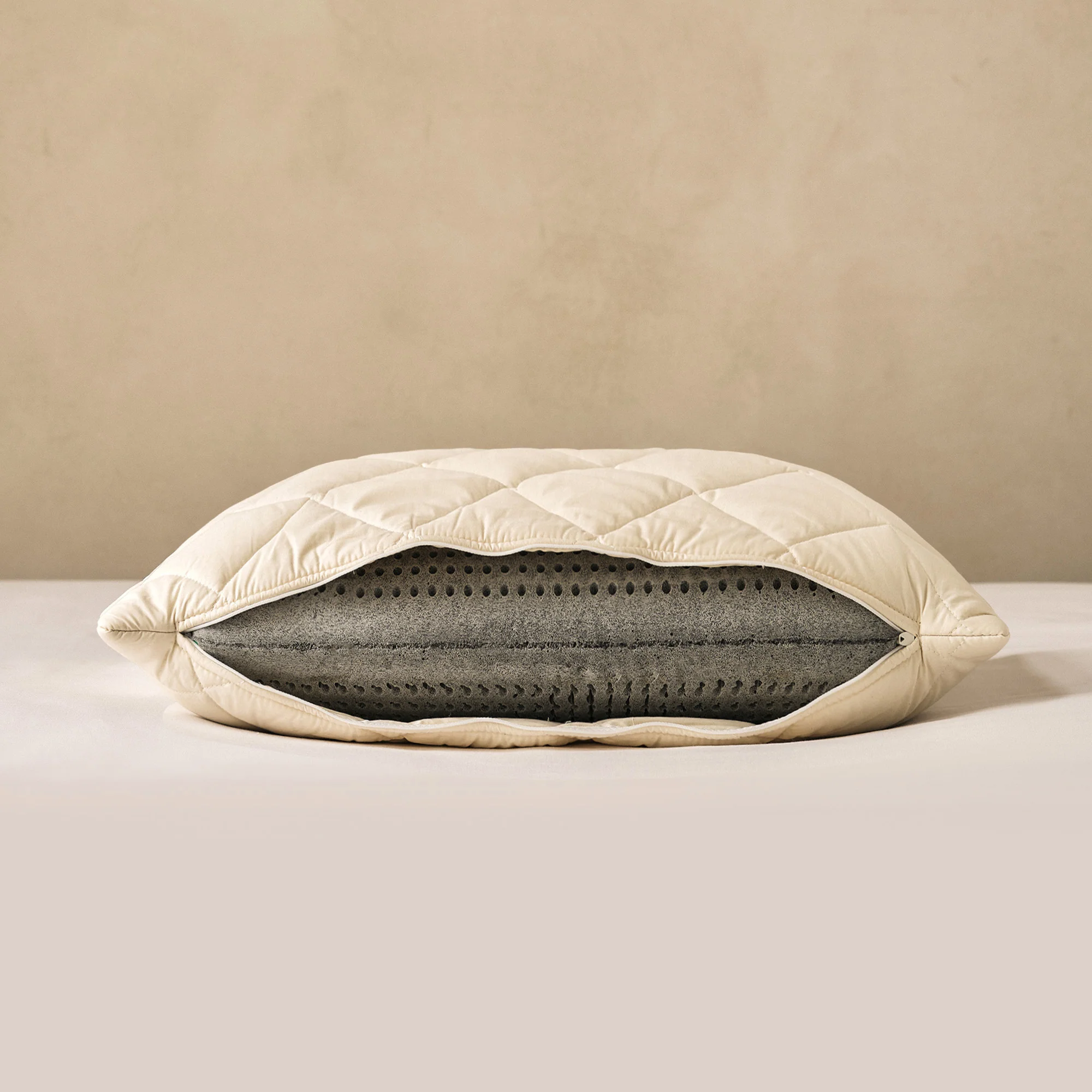 Natural Latex Washable Wool Pillow - Deep - Image 2