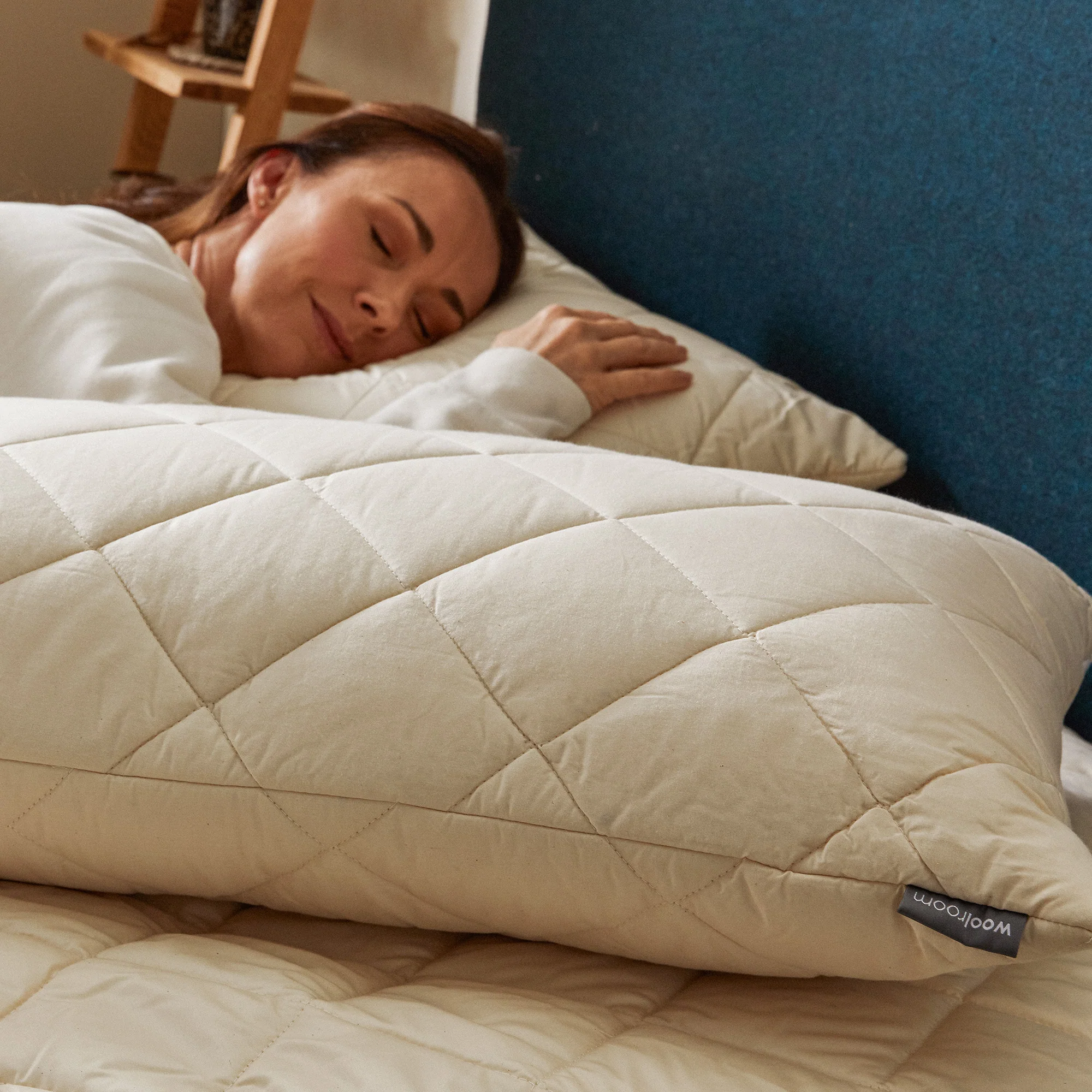 Natural Latex Washable Wool Pillow - Deep - Image 6
