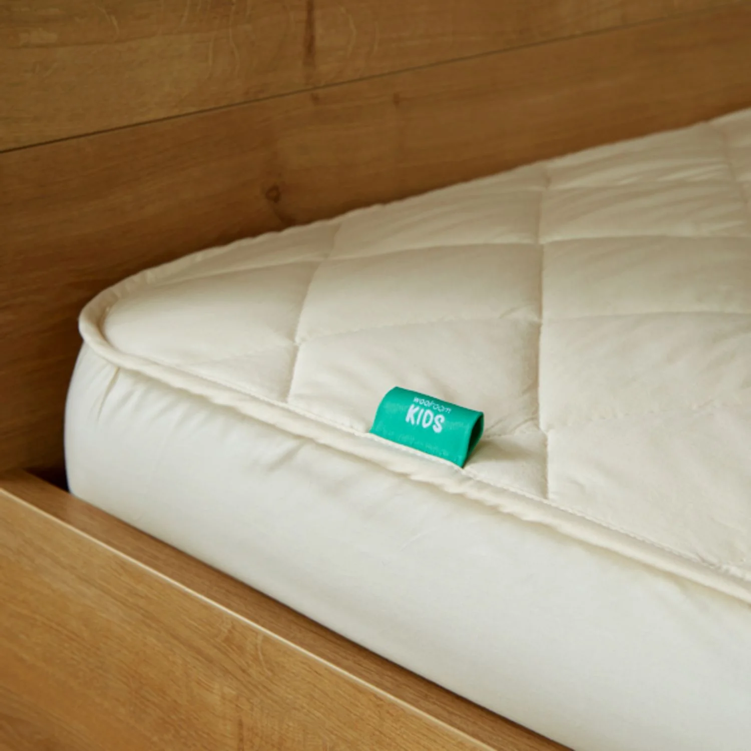 Organic Washable Wool Kids Mattress Protector - Image 2