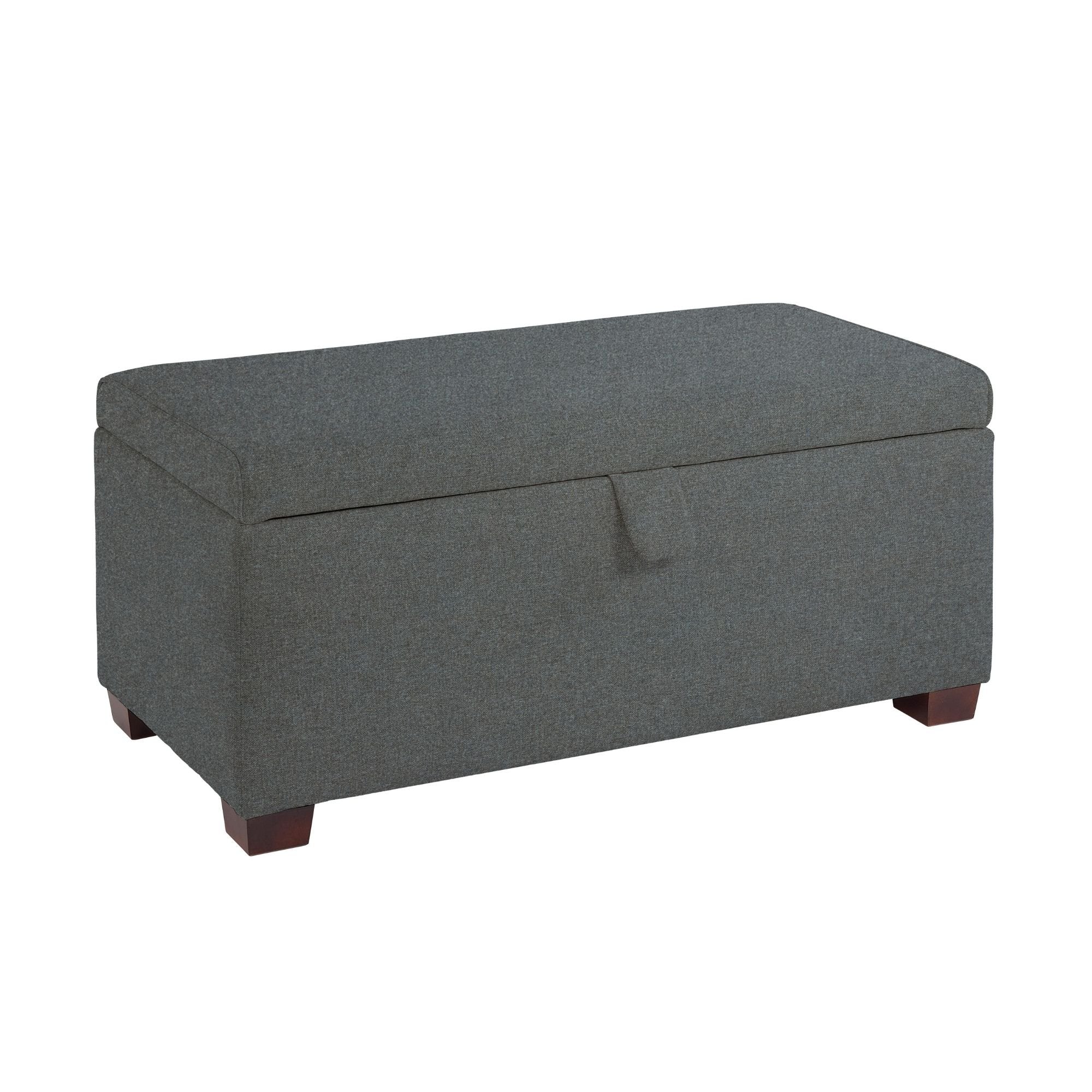 Ottoman Storage Box - Dark Grey - Image 4