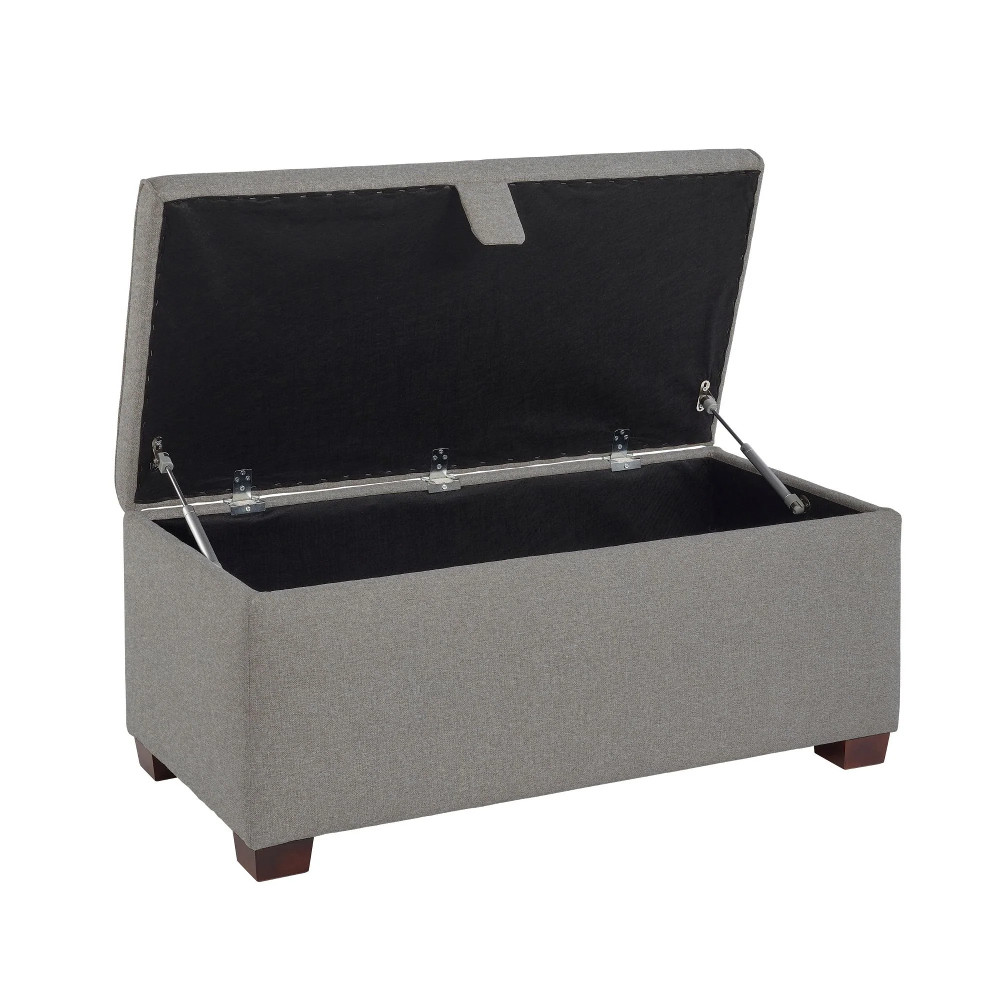 Ottoman Storage Box - Light Grey - Image 3