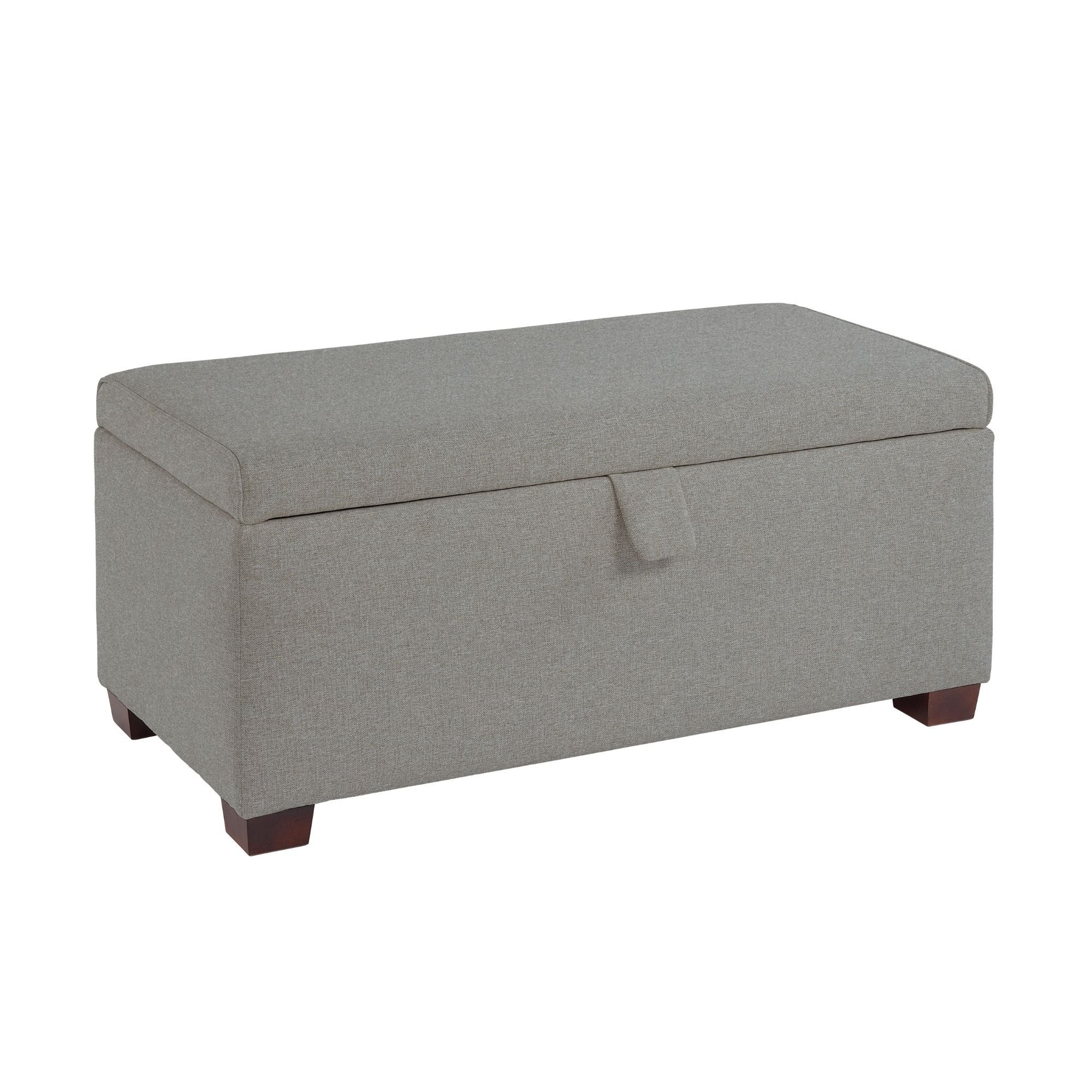 Ottoman Storage Box - Light Grey - Image 4