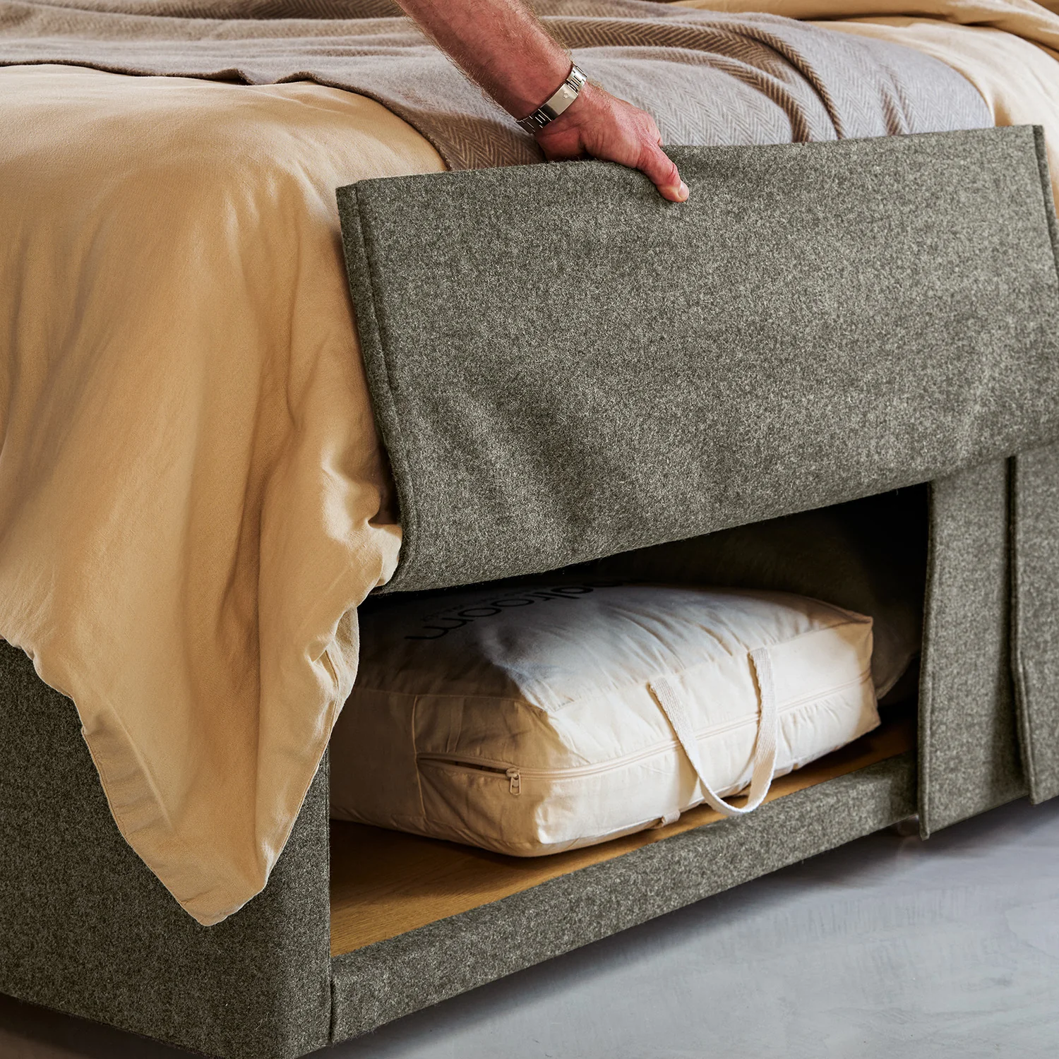 Storaway Divan - Light Grey - Image 2