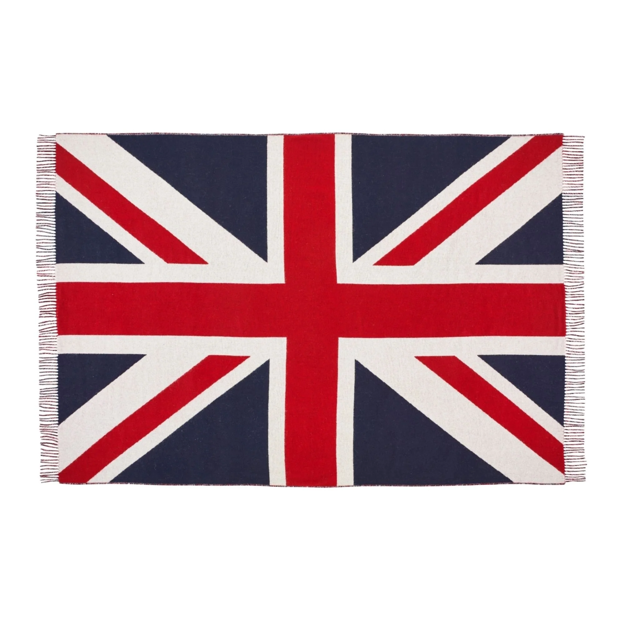 Union Jack Merino Throw - Red, White & Blue - Image 2