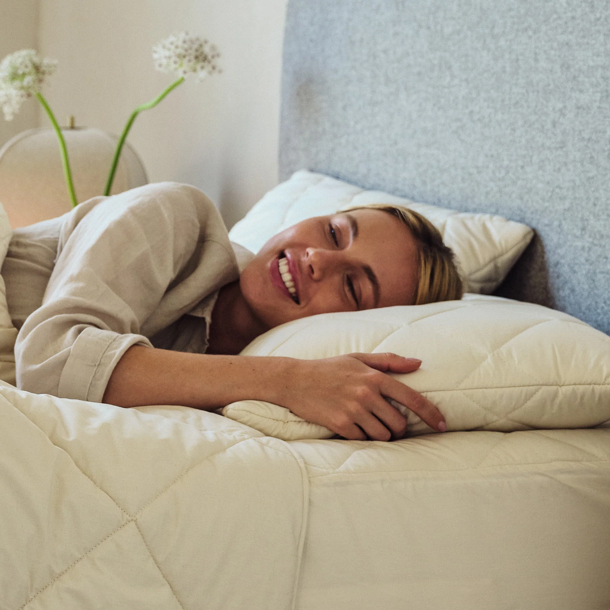 Washable Quilted Wool Pillow Protector - Image 5