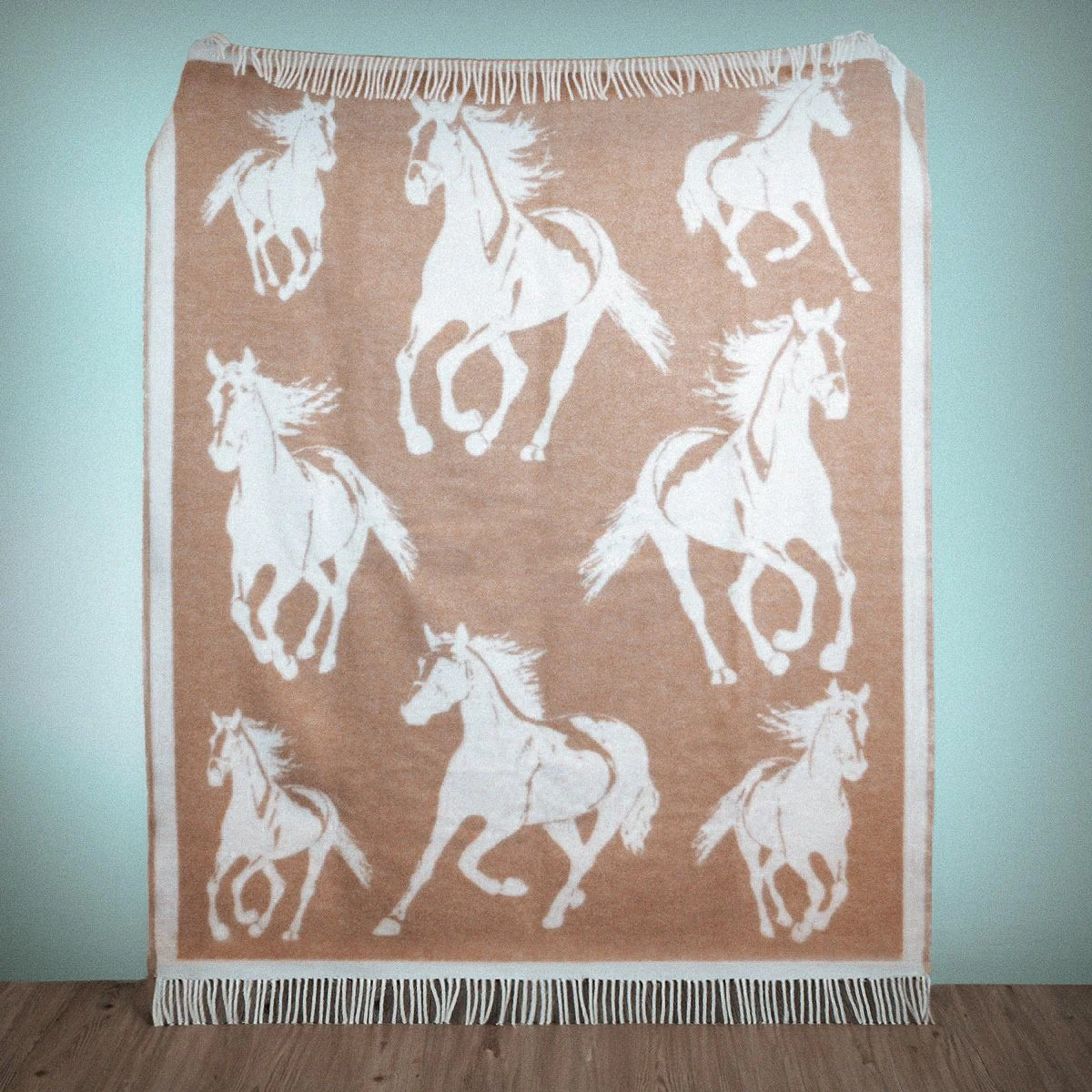 Wild and Wool Horse Wool Throw - Latte - Image 2