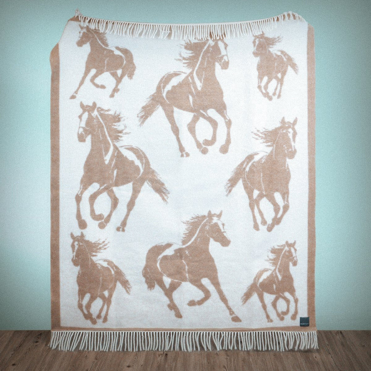 Wild and Wool Horse Wool Throw - Latte - Image 5