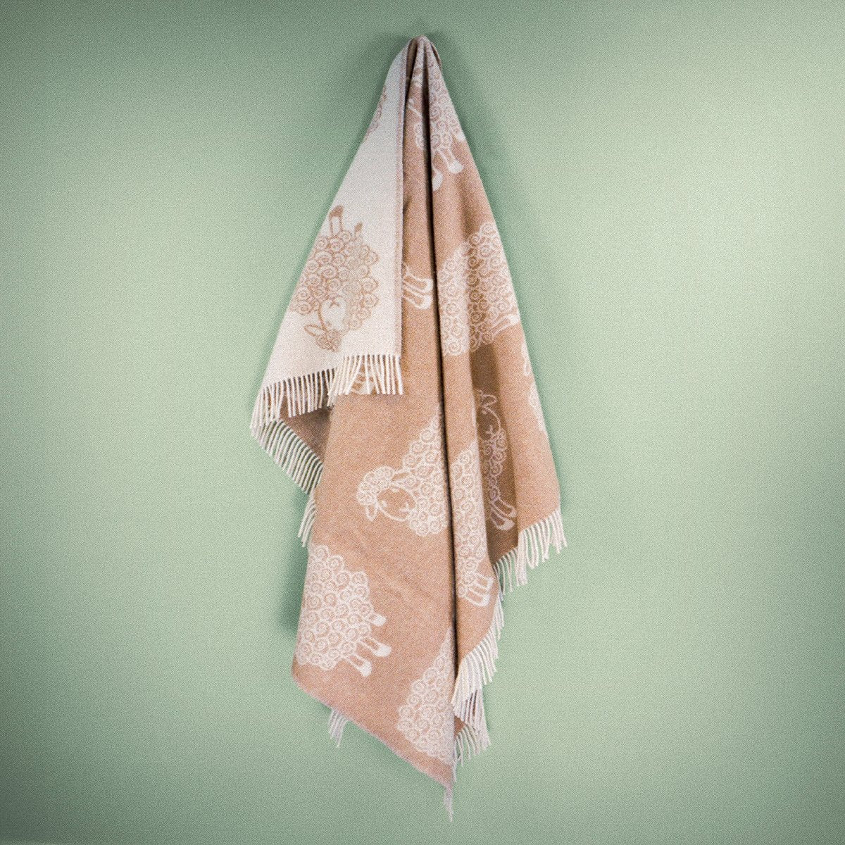Wild and Wool Lamb Throw - Latte - Image 3