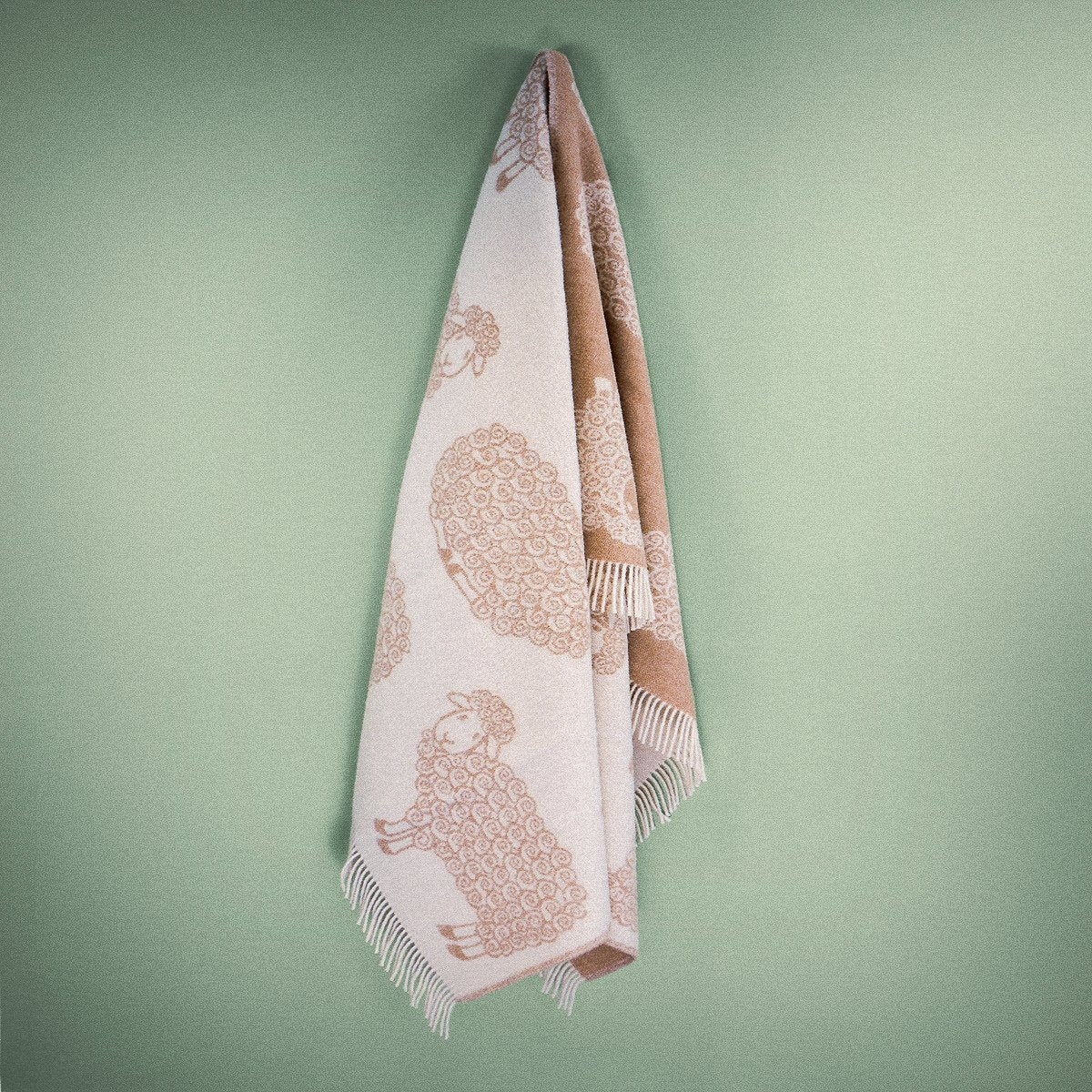 Wild and Wool Lamb Throw - Latte - Image 4