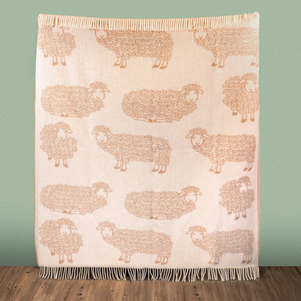 Wild and Wool Lamb Throw - Latte - Image 5