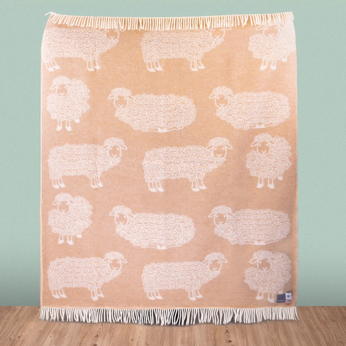 Wild and Wool Lamb Wool Throw - Latte - Image 2