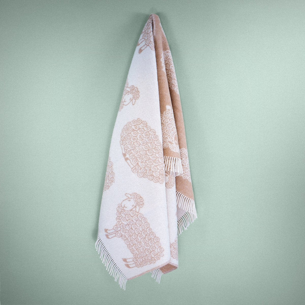 Wild and Wool Lamb Wool Throw - Latte - Image 4