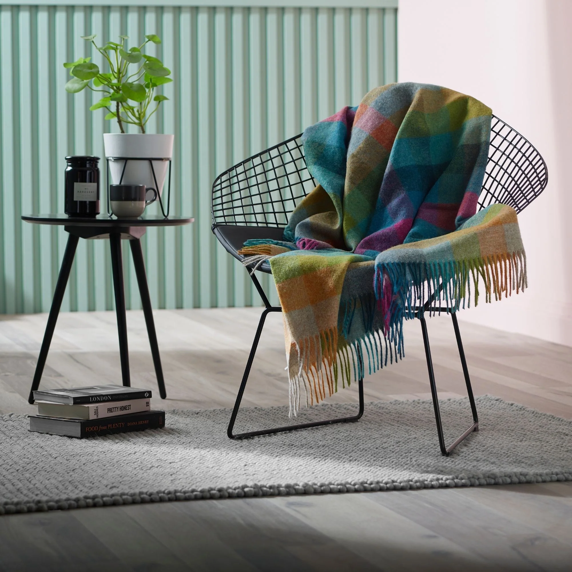 Woolroom Harlequin Shetland Throw - Tutti Fruitti