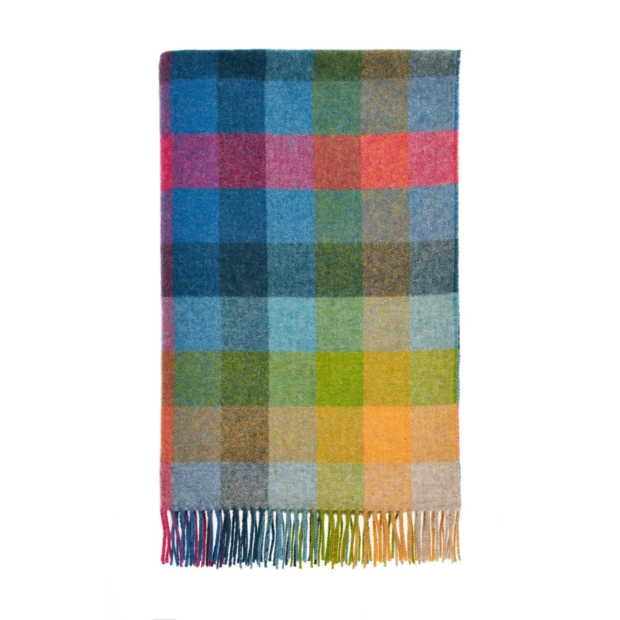 Woolroom Harlequin Shetland Throw - Tutti Fruitti - Image 2